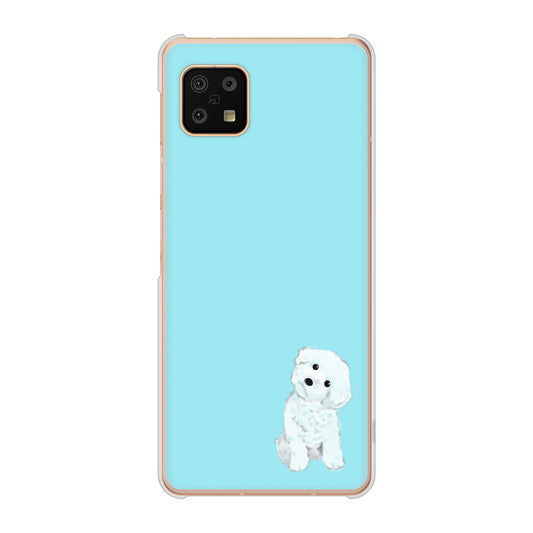 AQUOS sense6 SH-54B docomo トイプードルホワイト ハードケース 背面印刷