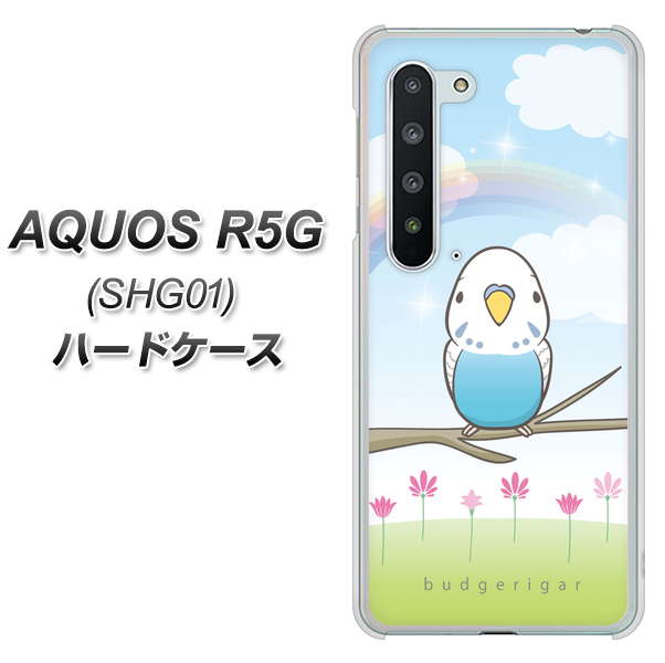 AQUOS R5G SHG01 au SC839 セキセイインコ ブルー ハードケース 背面印刷