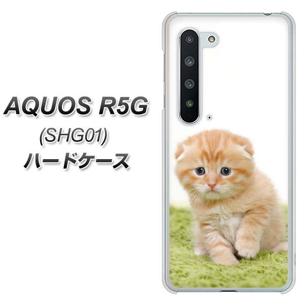 AQUOS R5G SHG01 au VA802 ネコこっそり ハードケース 背面印刷