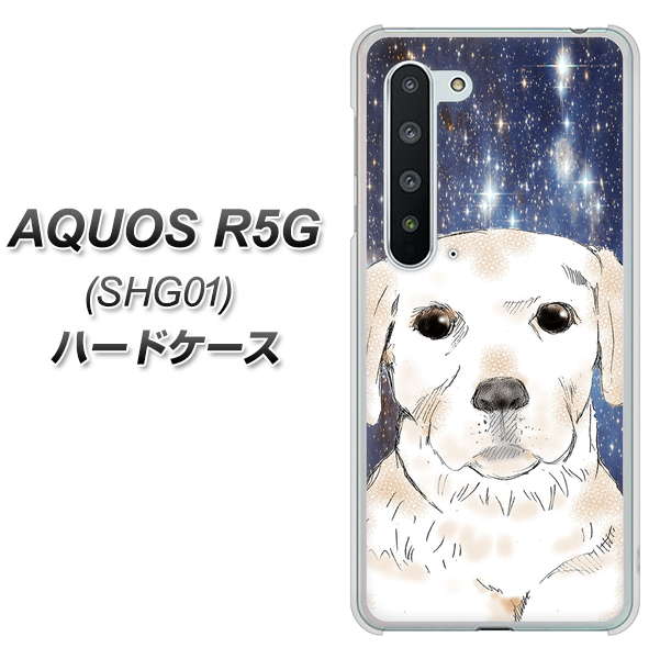 AQUOS R5G SHG01 au YD820 ラブラドールレトリバー01 ハードケース 背面印刷