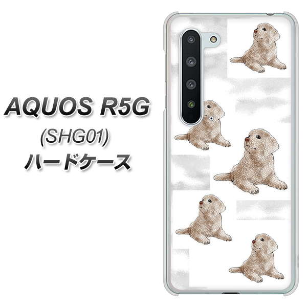 AQUOS R5G SHG01 au YD823 ラブラドールレトリバー04 ハードケース 背面印刷