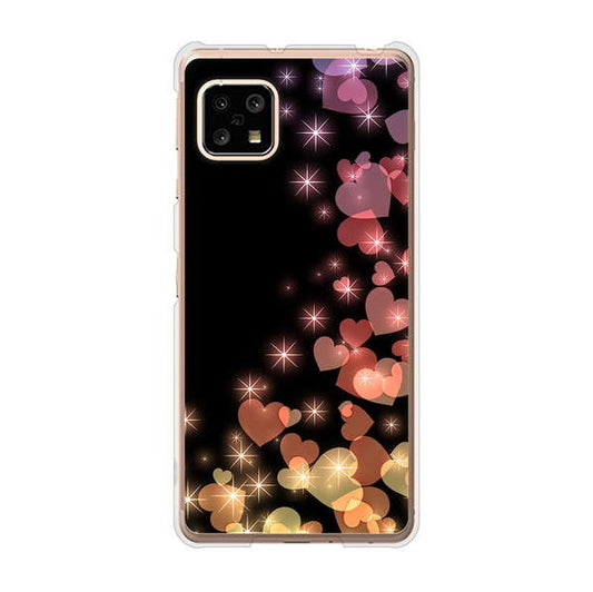 AQUOS sense5G SHG03 au きらめきハート ハードケース 背面印刷