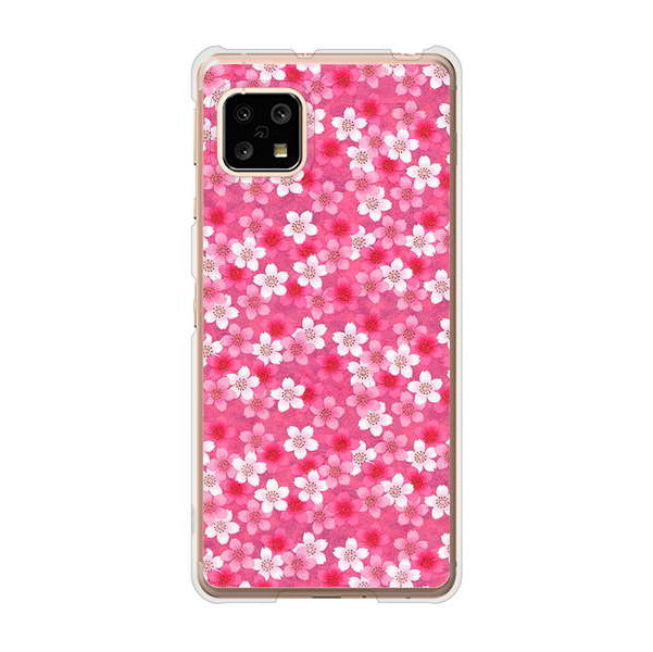 AQUOS sense5G SHG03 au リバティプリント ハードケース 背面印刷