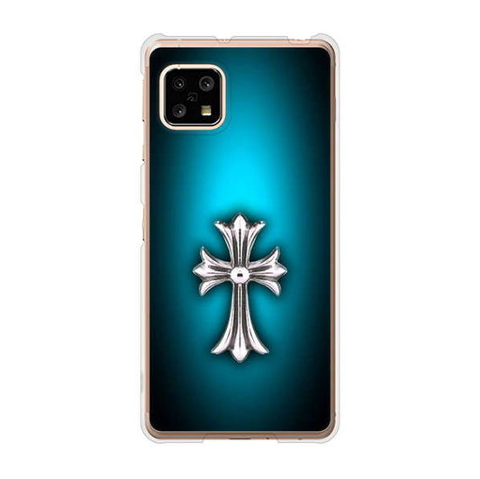 AQUOS sense5G SHG03 au クロス ハードケース 背面印刷