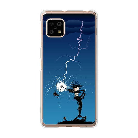 AQUOS sense5G SHG03 au 417 ゴルファーの苦難 ハードケース 背面印刷