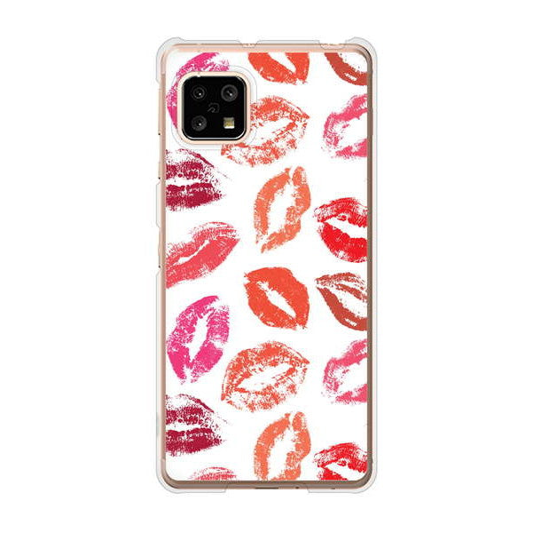 AQUOS sense5G SHG03 au 734 キスkissキス ハードケース 背面印刷