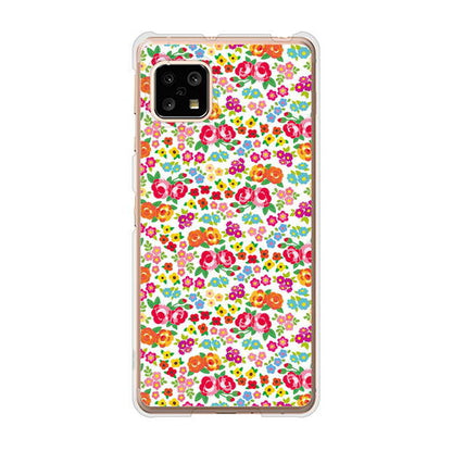 AQUOS sense5G SHG03 au リバティプリント ハードケース 背面印刷