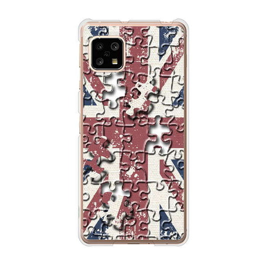 AQUOS sense5G SHG03 au ユニオンジャック ハードケース 背面印刷