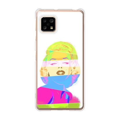 AQUOS sense5G SHG03 au マリリンモンローデザイン ハードケース 背面印刷