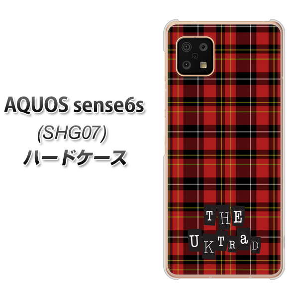 AQUOS sense6s SHG07 au/UQ mobile 547 THEチェック ハードケース 背面印刷