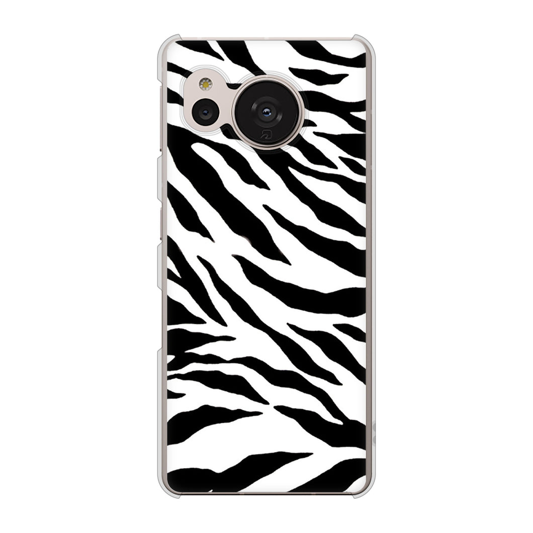 AQUOS sense7 SHG10 au 054 ゼブラ ハードケース 背面印刷