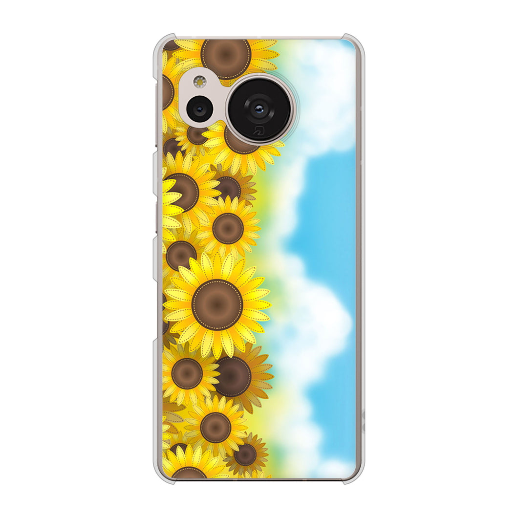 AQUOS sense7 SHG10 au 148 ひまわり畑 ハードケース 背面印刷