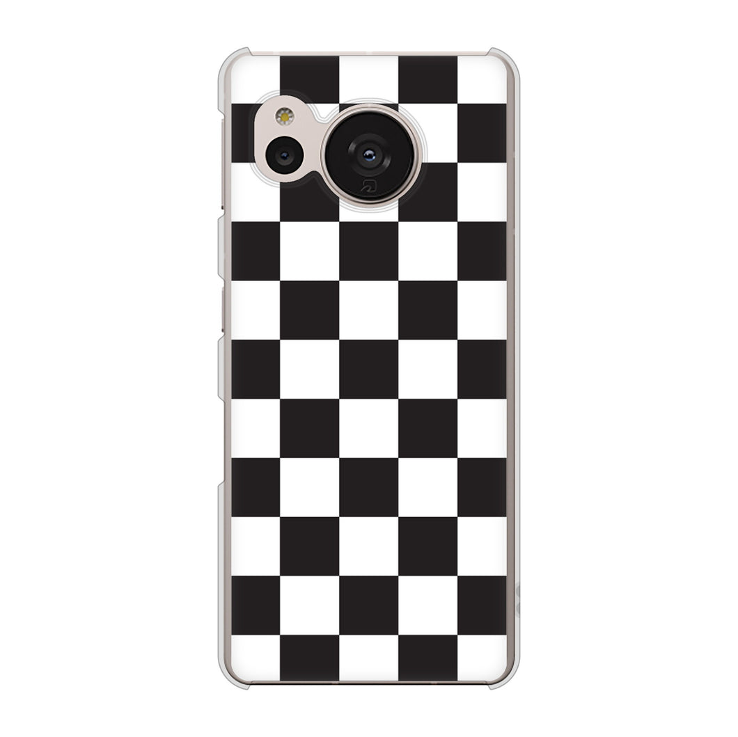 AQUOS sense7 SHG10 au 151 フラッグチェック ハードケース 背面印刷