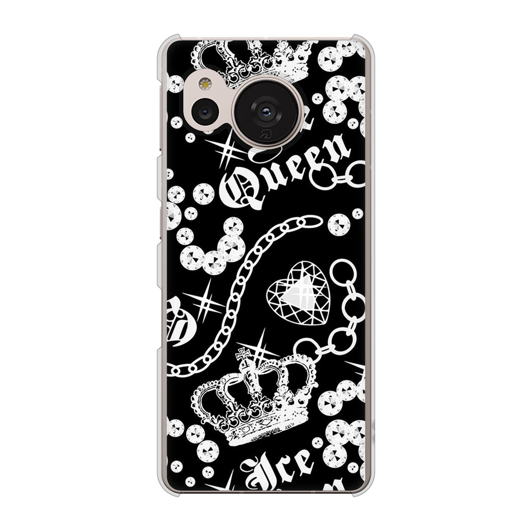 AQUOS sense7 SHG10 au 187 ゴージャス クラウン ハードケース 背面印刷