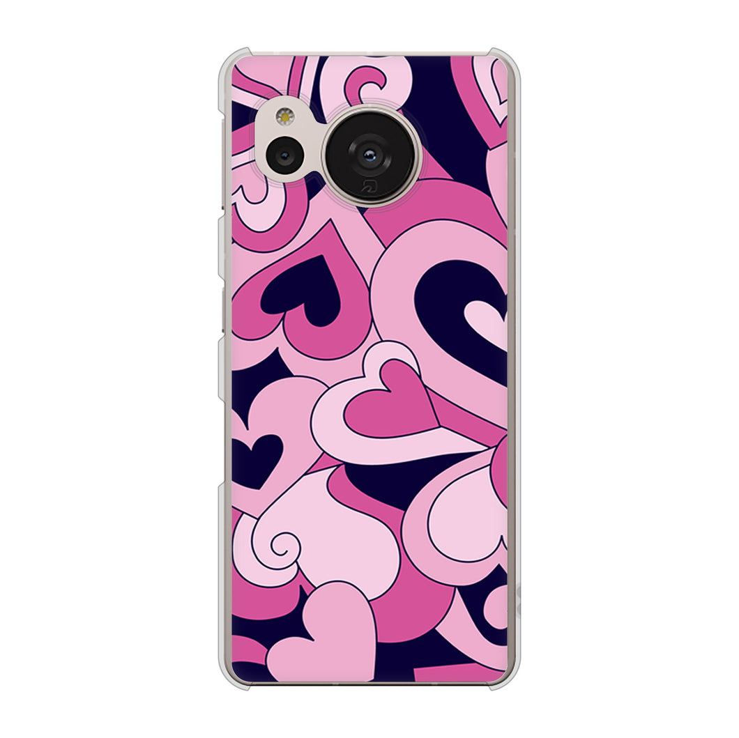 AQUOS sense7 SHG10 au 223 ハートの調べ ハードケース 背面印刷