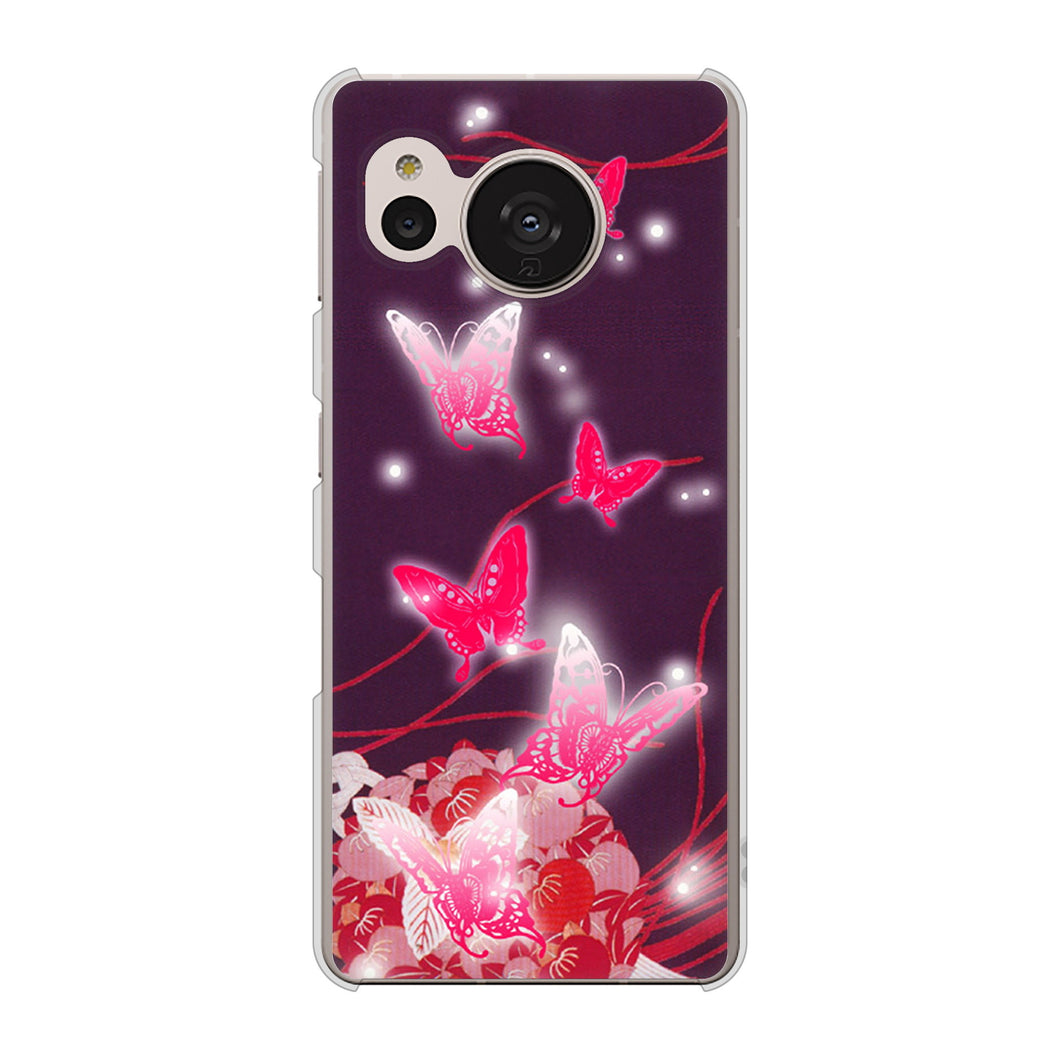 AQUOS sense7 SHG10 au 251 紅の蝶 ハードケース 背面印刷