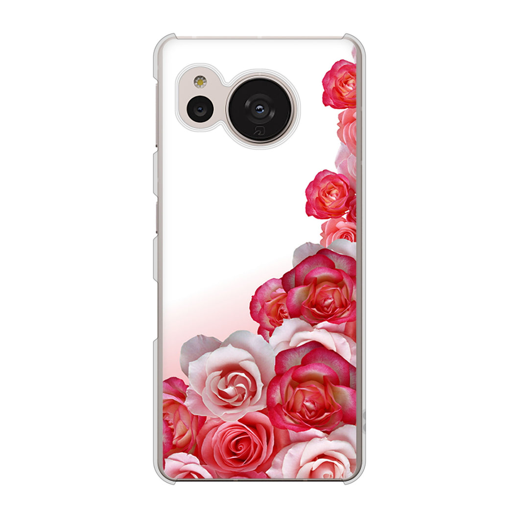 AQUOS sense7 SHG10 au 299 薔薇の壁 ハードケース 背面印刷