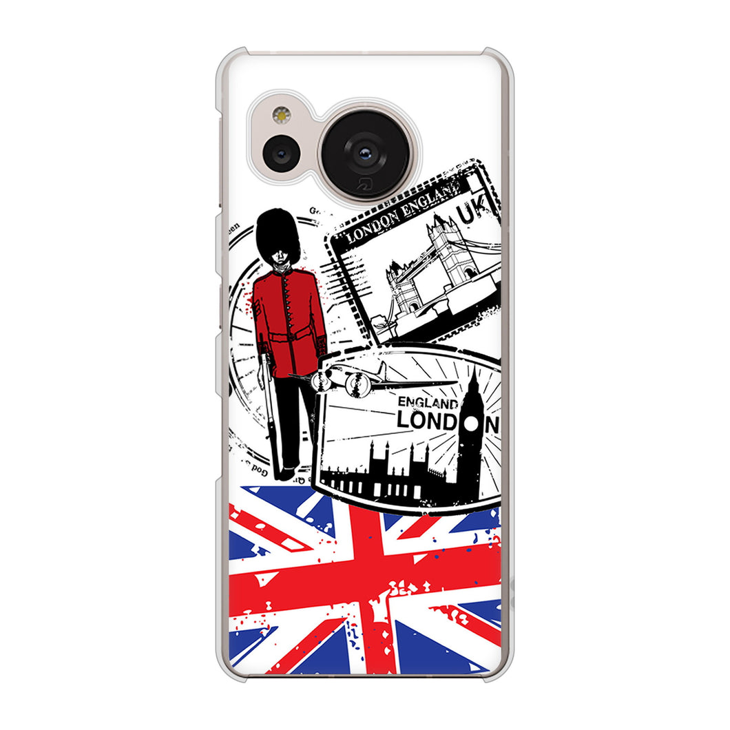 AQUOS sense7 SHG10 au 574 ＬＯＮＤＯＮ ハードケース 背面印刷