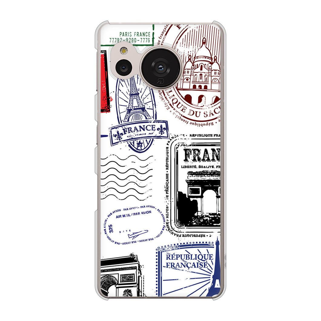 AQUOS sense7 SHG10 au 592 ＦＲＡＮＣＥ ハードケース 背面印刷