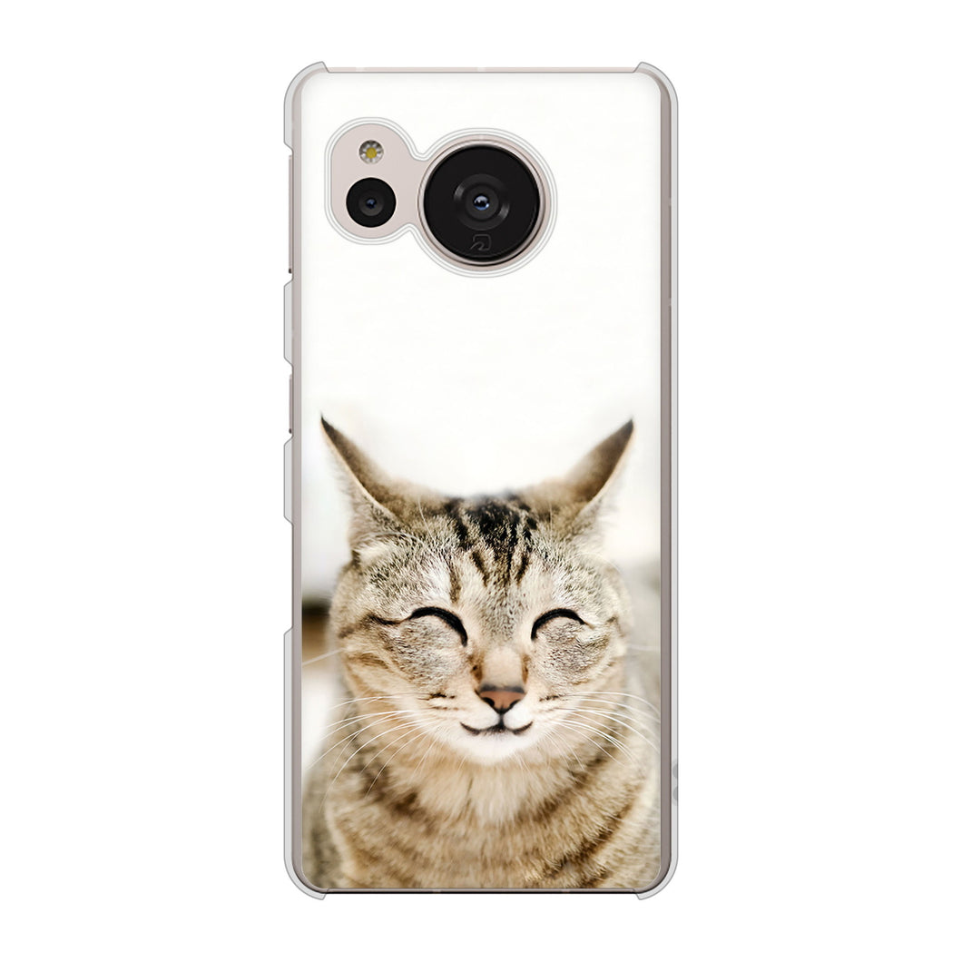 AQUOS sense7 SHG10 au VA801 笑福ねこ ハードケース 背面印刷