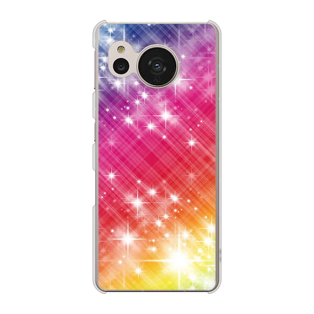 AQUOS sense7 SHG10 au VA872 レインボーフレーム ハードケース 背面印刷