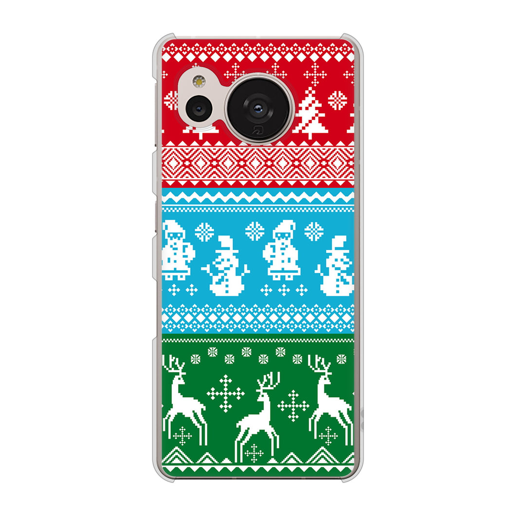 AQUOS sense7 SHG10 au XA807 X'masモチーフ ハードケース 背面印刷