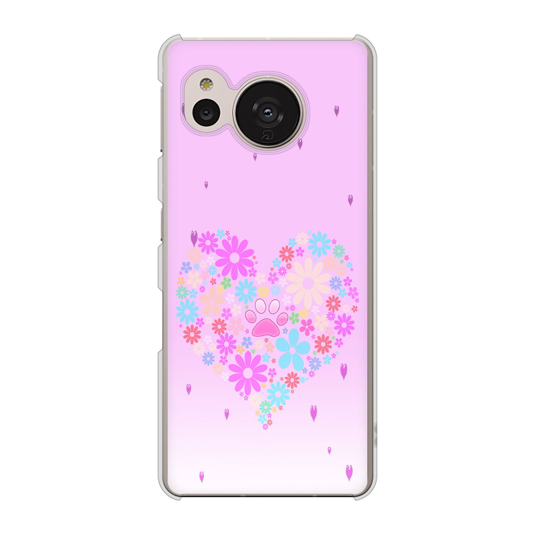 AQUOS sense7 SHG10 au YA959 ハート06 ハードケース 背面印刷