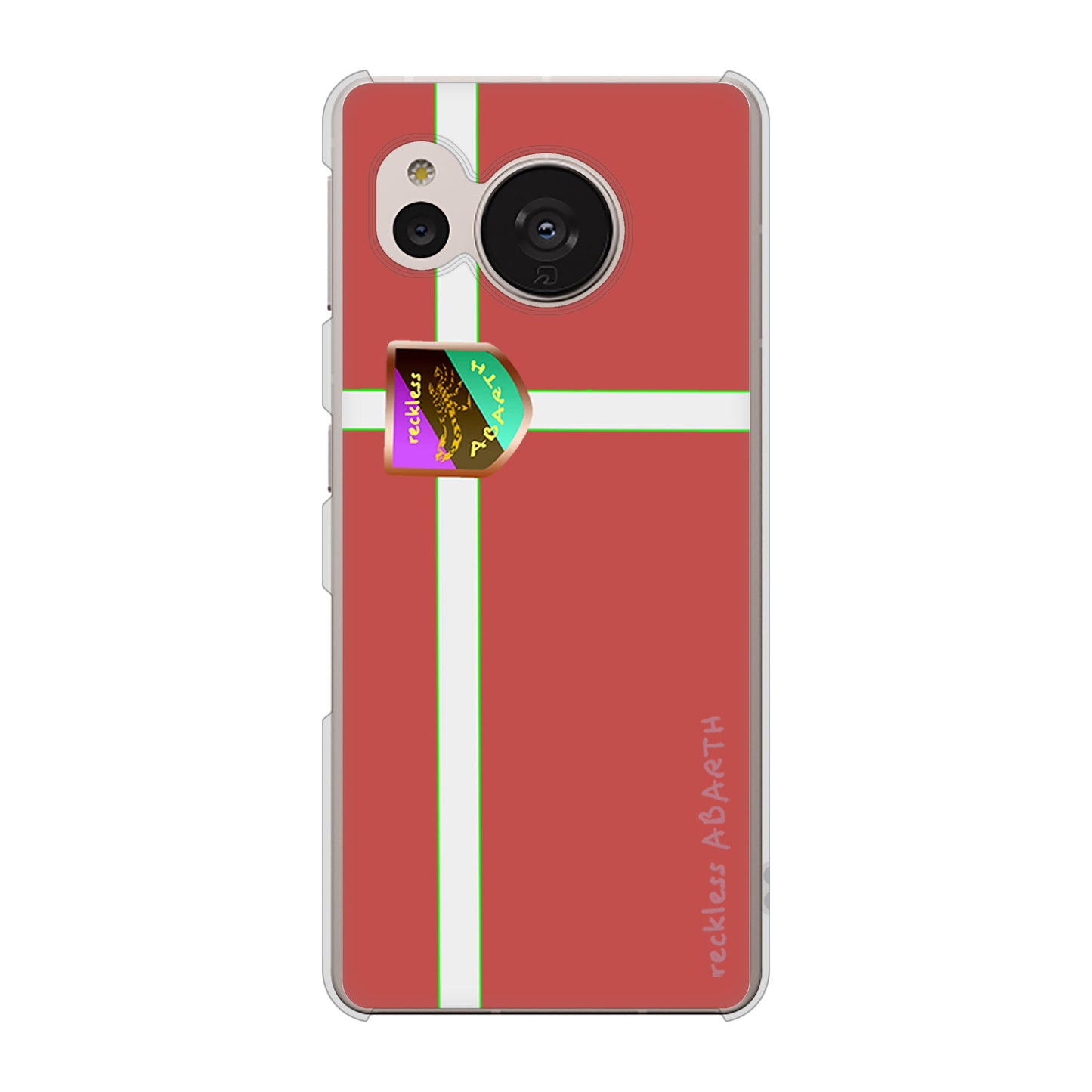 AQUOS sense7 SHG10 au YC934 アバルト05 ハードケース 背面印刷