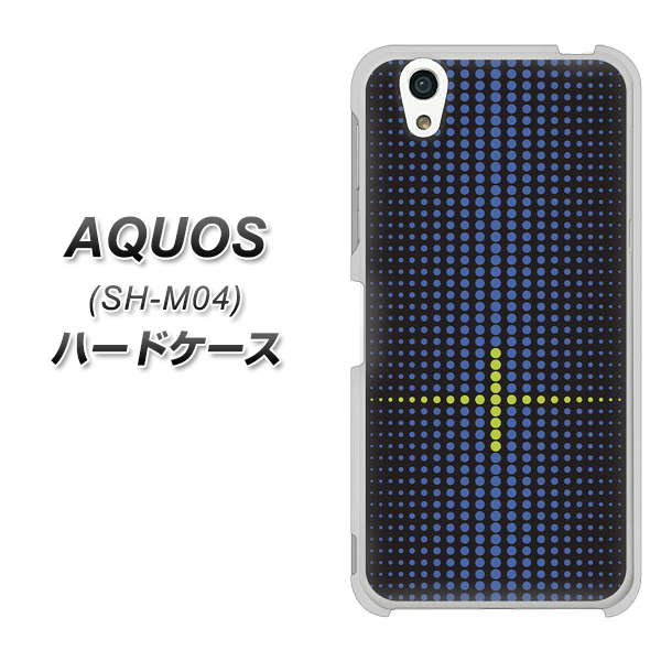 AQUOS SH-M04-A IB907 グラデーションドット ハードケース 背面印刷