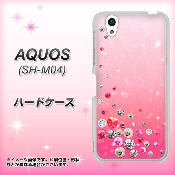 AQUOS SH-M04-A SC822 スワロデコ風プリント ハードケース 背面印刷