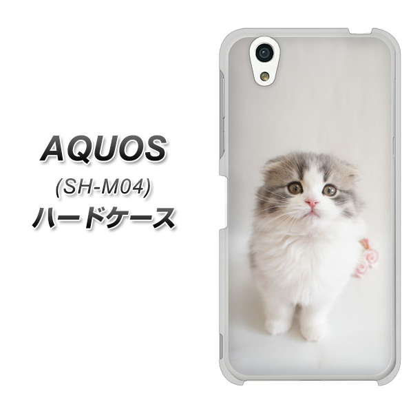 AQUOS SH-M04-A VA803 まっていますネコ ハードケース 背面印刷
