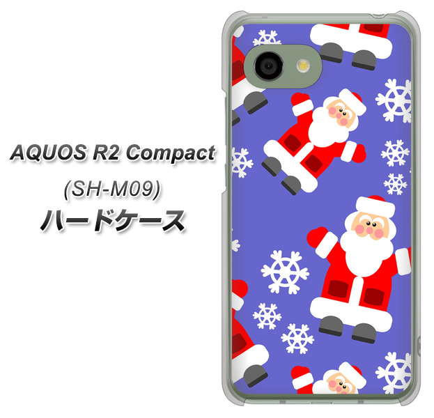 AQUOS R2 compact SH-M09 XA804 Welcomeサンタさん ハードケース 背面印刷
