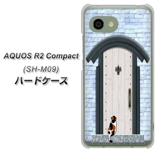 AQUOS R2 compact SH-M09 YA951 石ドア01 ハードケース 背面印刷
