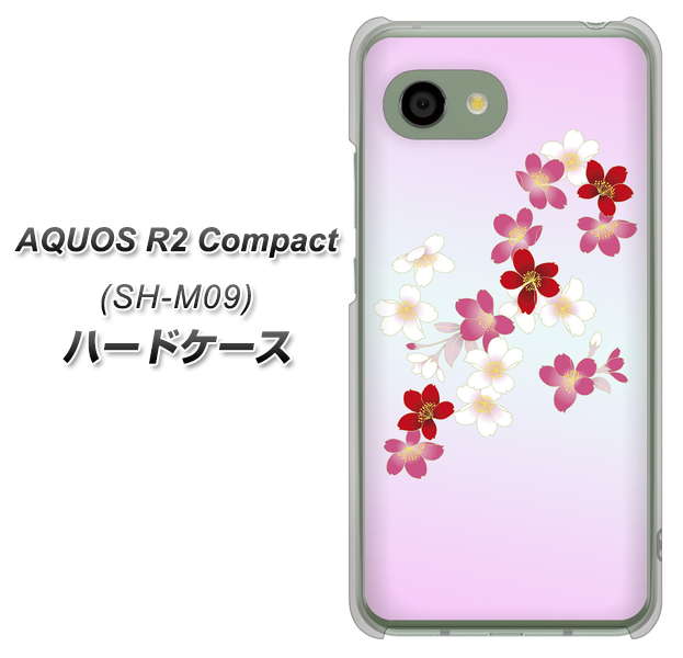 AQUOS R2 compact SH-M09 YJ320 桜 和 ハードケース 背面印刷