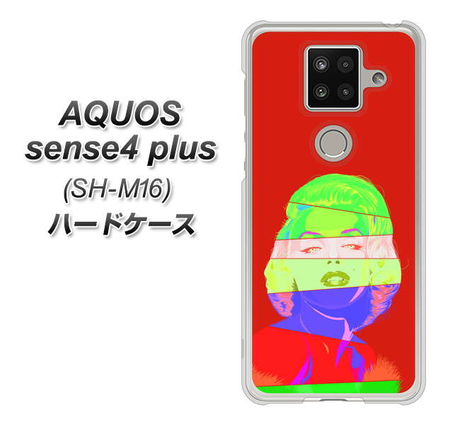 AQUOS sense4 plus SH-M16 YJ209 マリリンモンローデザイン（B） ハードケース 背面印刷