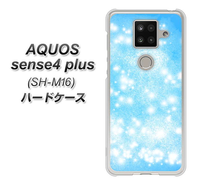 AQUOS sense4 plus SH-M16 YJ289 デザインブルー ハードケース 背面印刷
