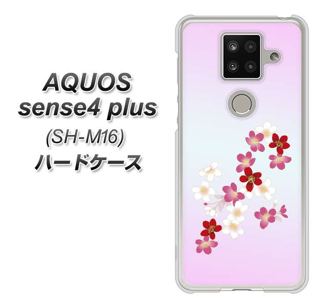 AQUOS sense4 plus SH-M16 YJ320 桜 和 ハードケース 背面印刷