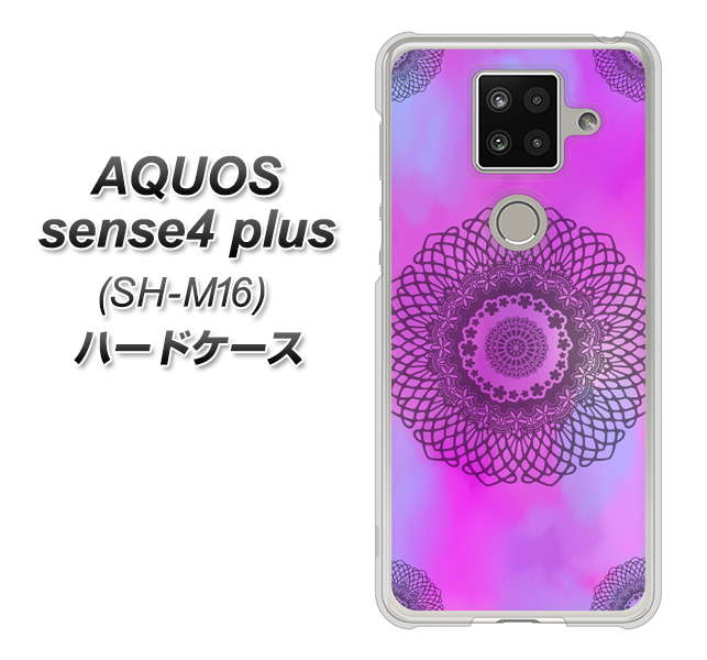 AQUOS sense4 plus SH-M16 YJ344 レース ハードケース 背面印刷