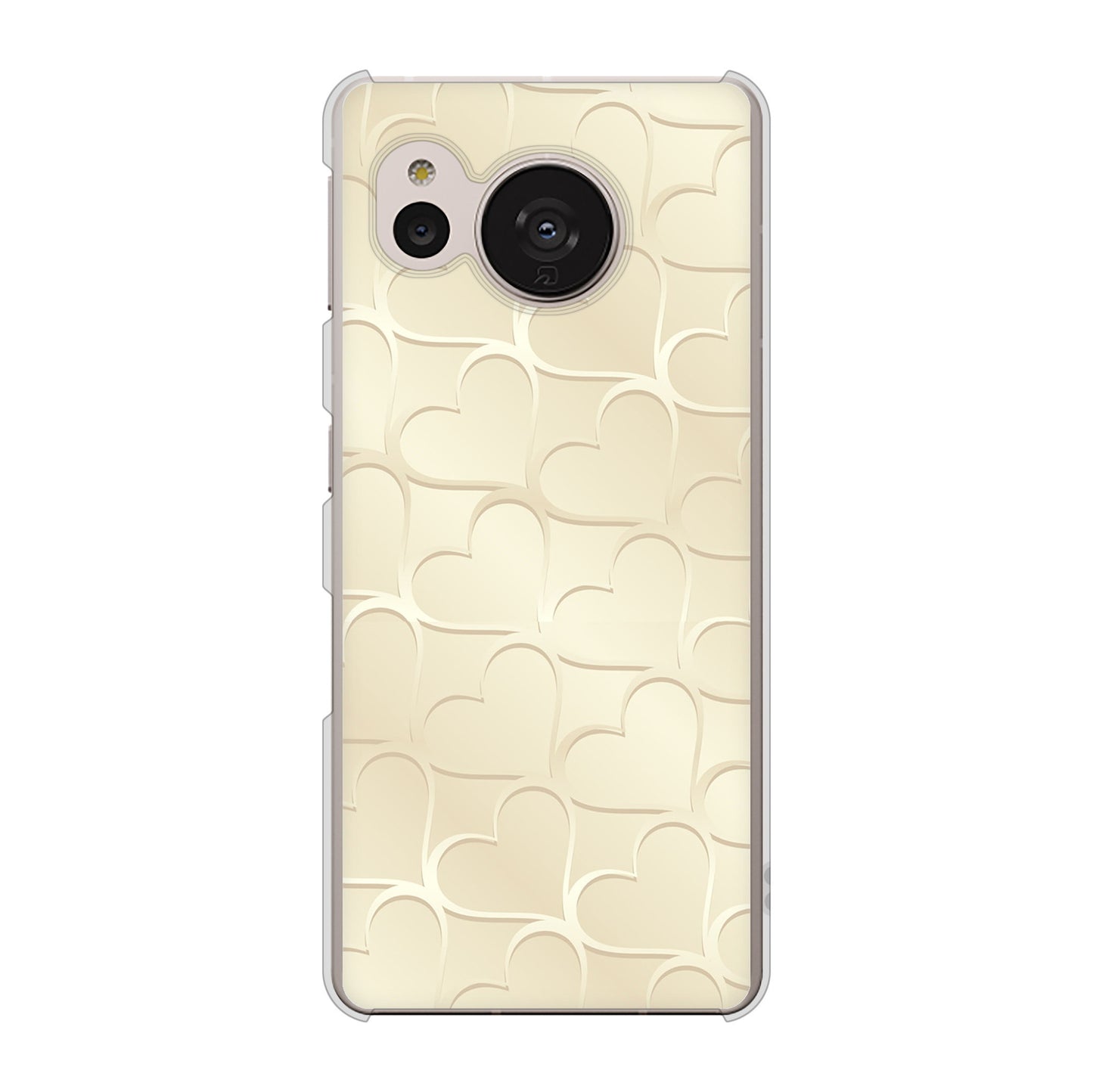 AQUOS sense7 SH-M24 楽天モバイル 高画質仕上げ 背面印刷 ハードケース【630 かくれハート】