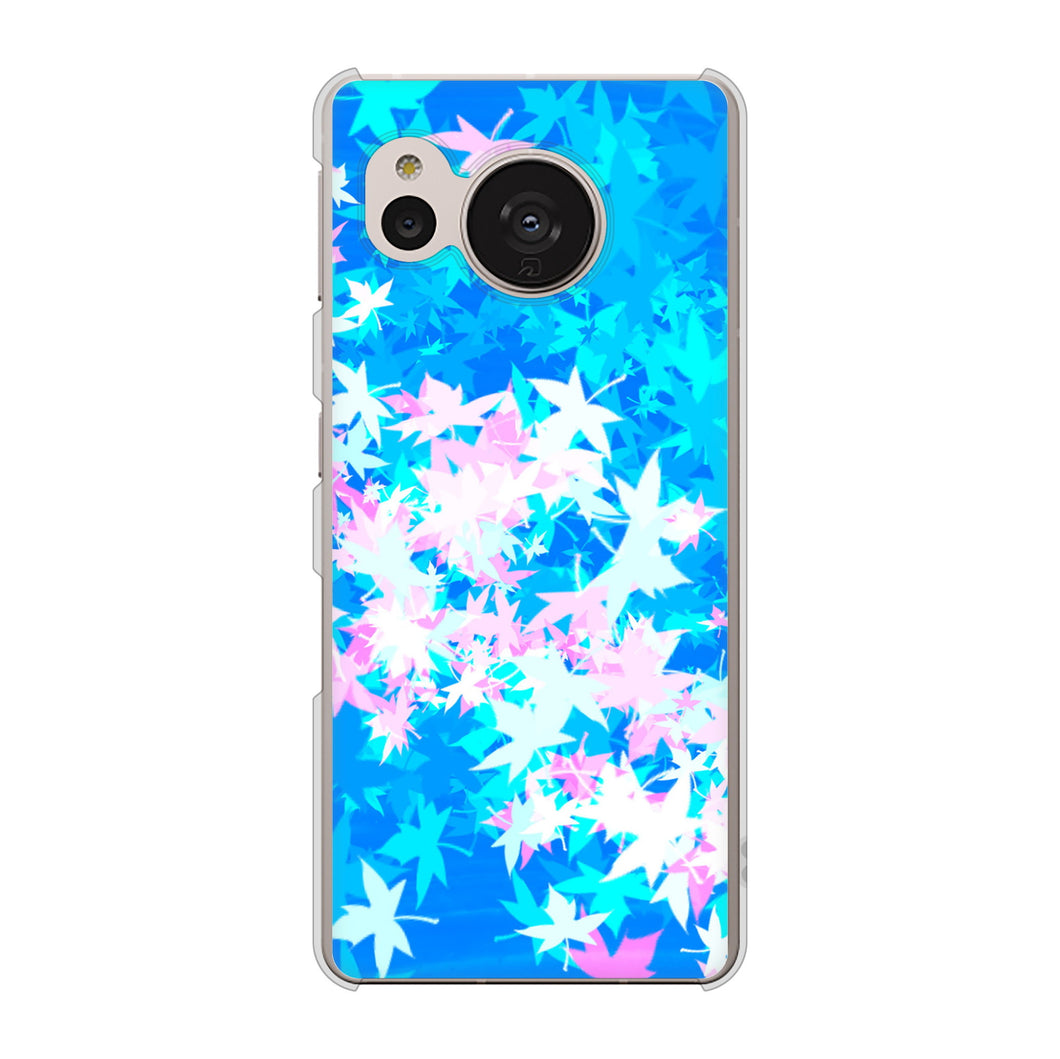 AQUOS sense7 SH-M24 楽天モバイル 高画質仕上げ 背面印刷 ハードケース【YJ290 デザインもみじ】