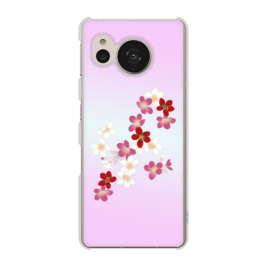 AQUOS sense7 SH-M24 楽天モバイル 高画質仕上げ 背面印刷 ハードケース【YJ320 桜 和】