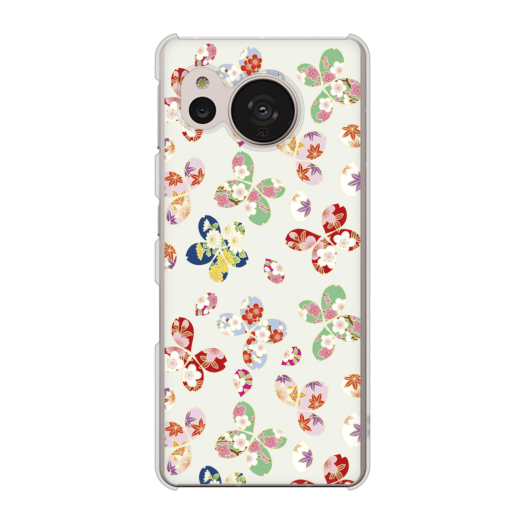 AQUOS sense7 SH-M24 楽天モバイル 高画質仕上げ 背面印刷 ハードケース【YJ326 和柄 模様】