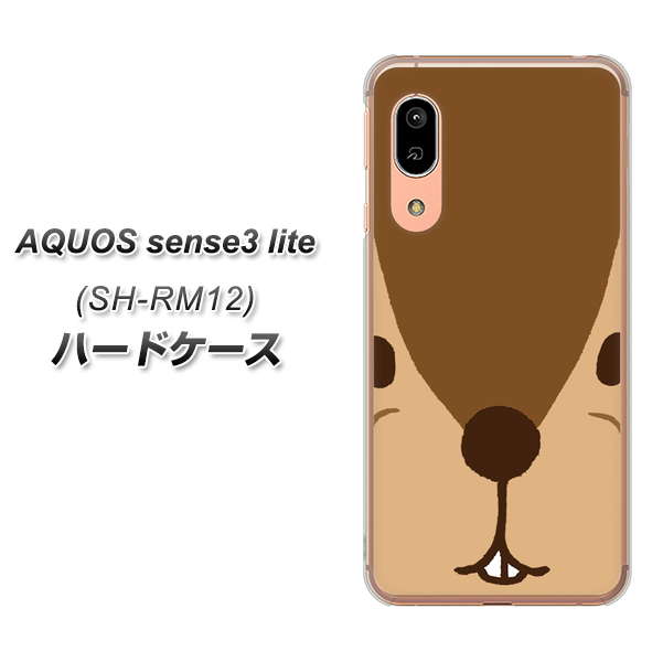 AQUOS sense3 lite SH-RM12 349 りす ハードケース 背面印刷