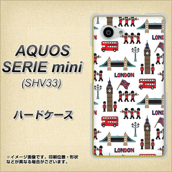 AQUOS SERIE mini SHV33 au EK811 ロンドンの街 ハードケース 背面印刷