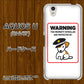 AQUOS U SHV37 au 374 猛犬注意 ハードケース 背面印刷