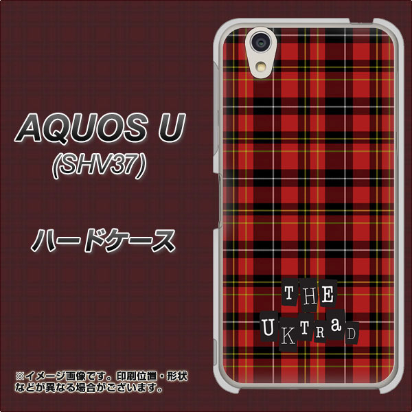AQUOS U SHV37 au 547 THEチェック ハードケース 背面印刷