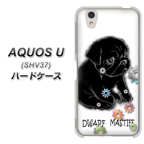 AQUOS U SHV37 au YD859 パグ05 ハードケース 背面印刷