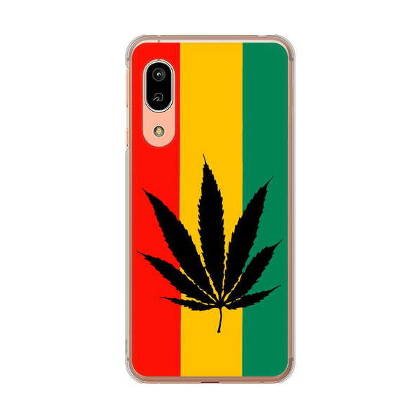 AQUOS sense3 SHV45 au 083 大麻ラスタカラー ハードケース 背面印刷