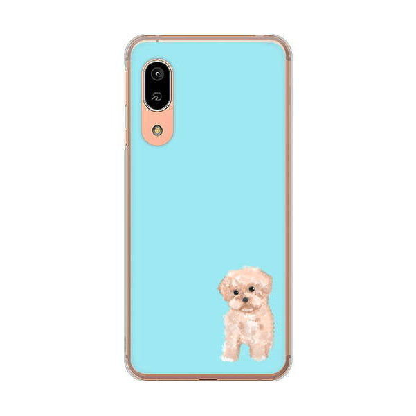 AQUOS sense3 SHV45 au トイプードルアプリコット ハードケース 背面印刷