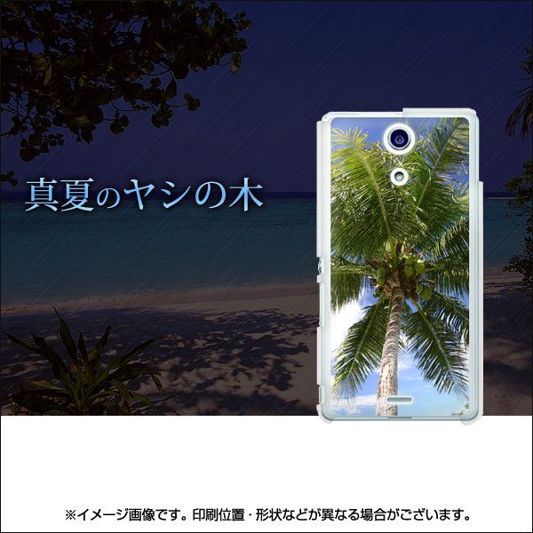 Xperia A SO-04E docomo EK843 真夏のヤシの木 ハードケース 背面印刷